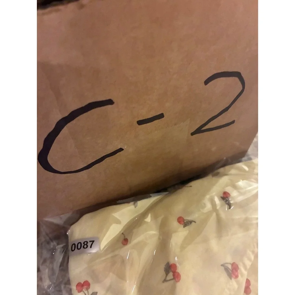 Art Class Girls XXL 18 Yellow Cherry Print Mini Wrap Skirt Side Tie Elastic Back - Picture 6 of 6